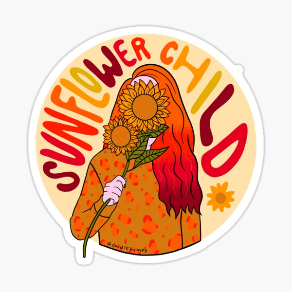 Sunflower Child Sticker