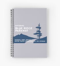 Blue Ridge Parkway Sign, VA & NC, USA Spiral Notebook