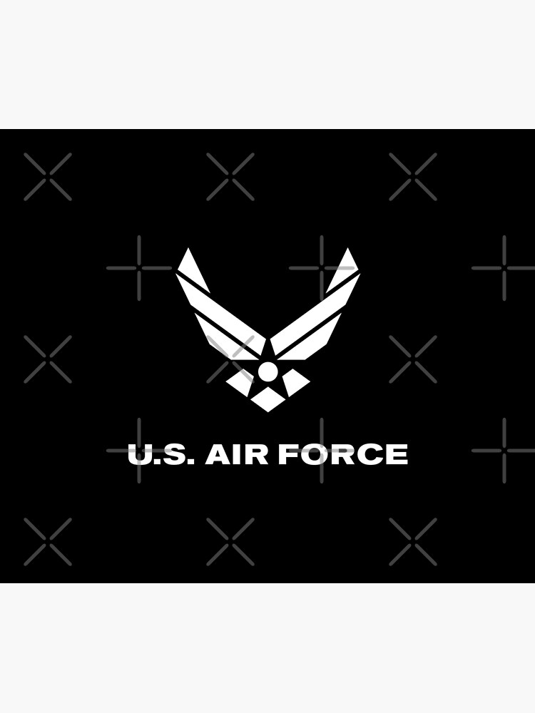 air force 1 crest logo white