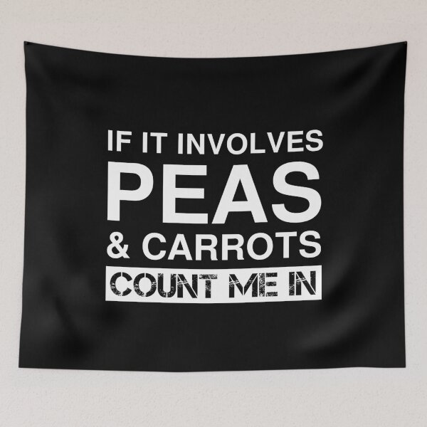 Item preview, Funny Peas And Carrots Vegetables Lover Vegetarian Vegan designed and sold by Creekman Designs.