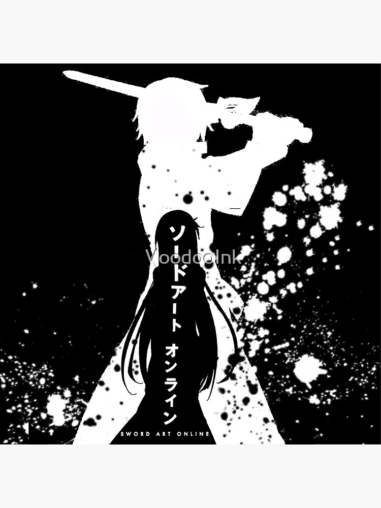 Disover Sword art online Kirito and Asuna Premium Matte Vertical Poster