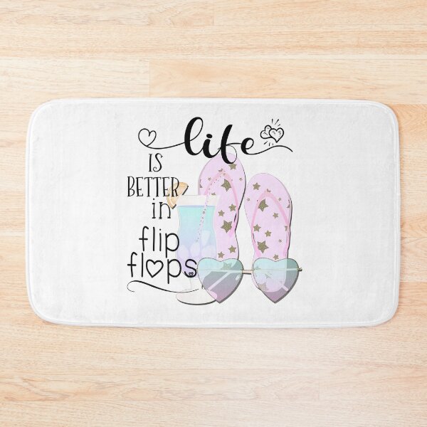 Item preview, Live is better in flip flops. Summer Flip Flops, Glasses Summer designed and sold by Khalu.