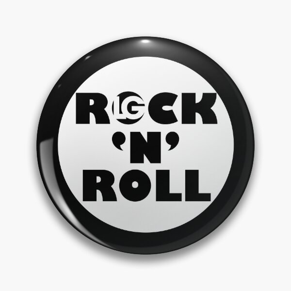 LG - The Modern Man - ROCK 'N' ROLL (WHT O) Pin