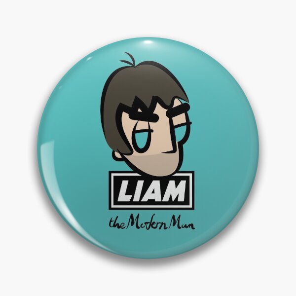 LG - The Modern Man - Cartoon LGv1 (Head w/ Logo) Pin