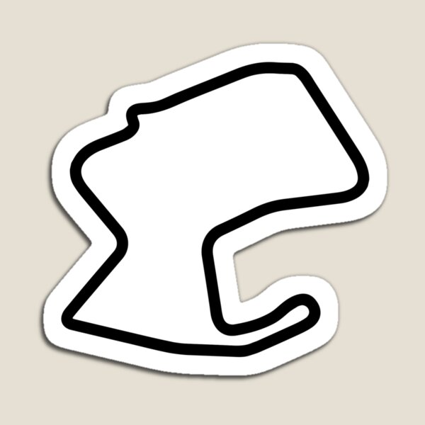 Item preview, Laguna Seca Track Map Sticker designed and sold by ApexFibers.