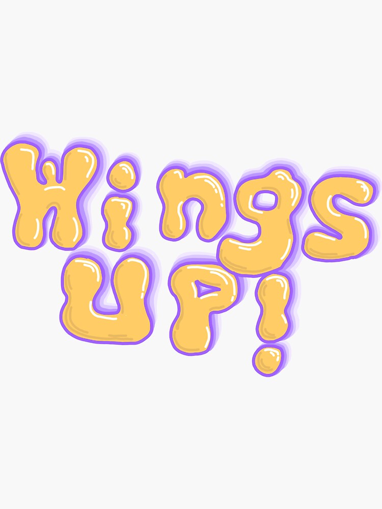 "Wings up, TTU Tennessee Tech Sticker, hand drawn" Sticker for Sale by