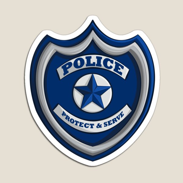 Real Heroes Protect and Serve Polizei Magnet Magnetschild aus USA 