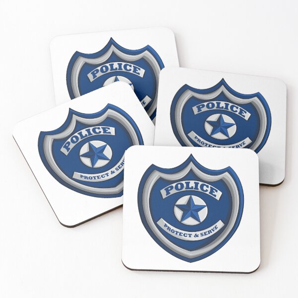 Item preview, cartoon Police Badge designed and sold by Angele Gougeon.