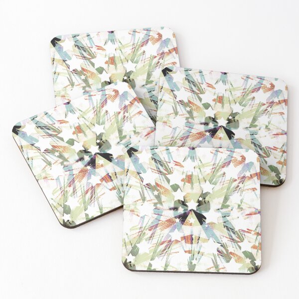 Item preview, star shaped abstract textured seamless pattern designed and sold by hutofdesigns.