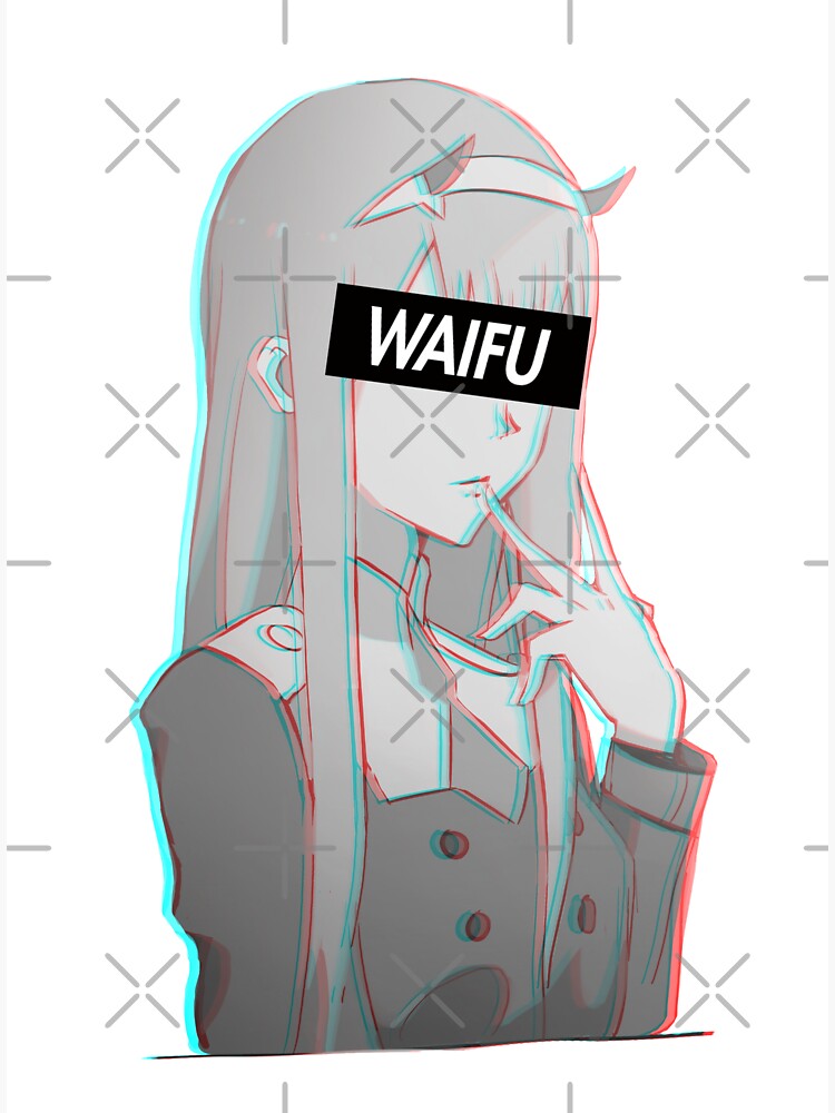 Darling In The Franxx Zero Two Waifu Material Sticker For Sale By