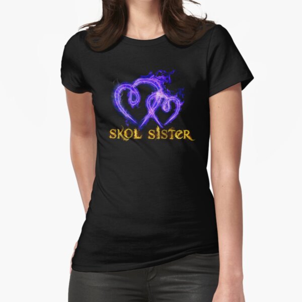 Skol Sister Flaming Hearts Fitted T-Shirt