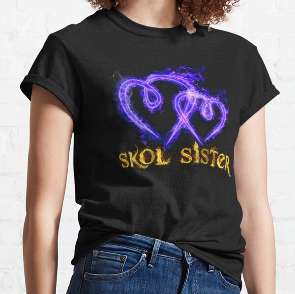 Skol Sister Flaming Hearts Classic T-Shirt