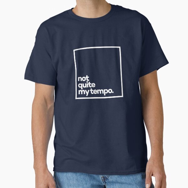 Item preview, Not quite my tempo Minimal White Typography designed and sold by meeneemal.