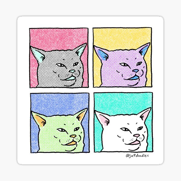 SMUDGE CAT  Sticker for Sale by 1R1S