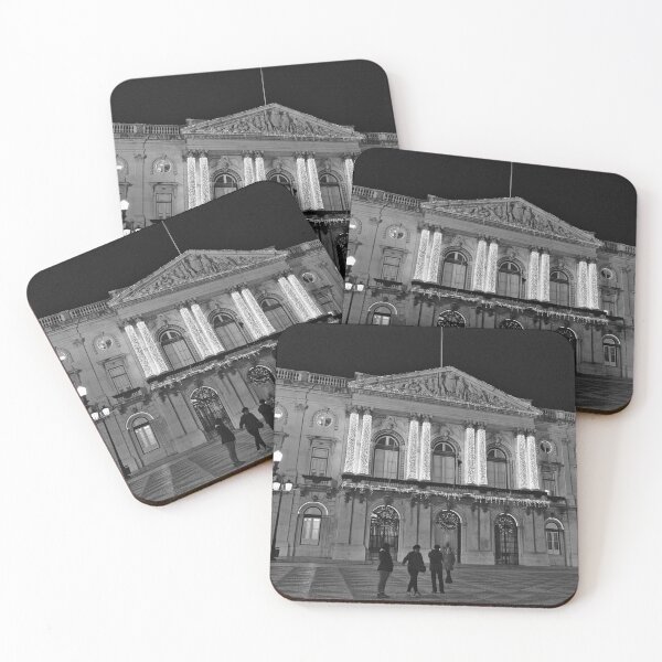 Item preview, Lisbon City Hall at night during Christmas designed and sold by AngeloDeVal.