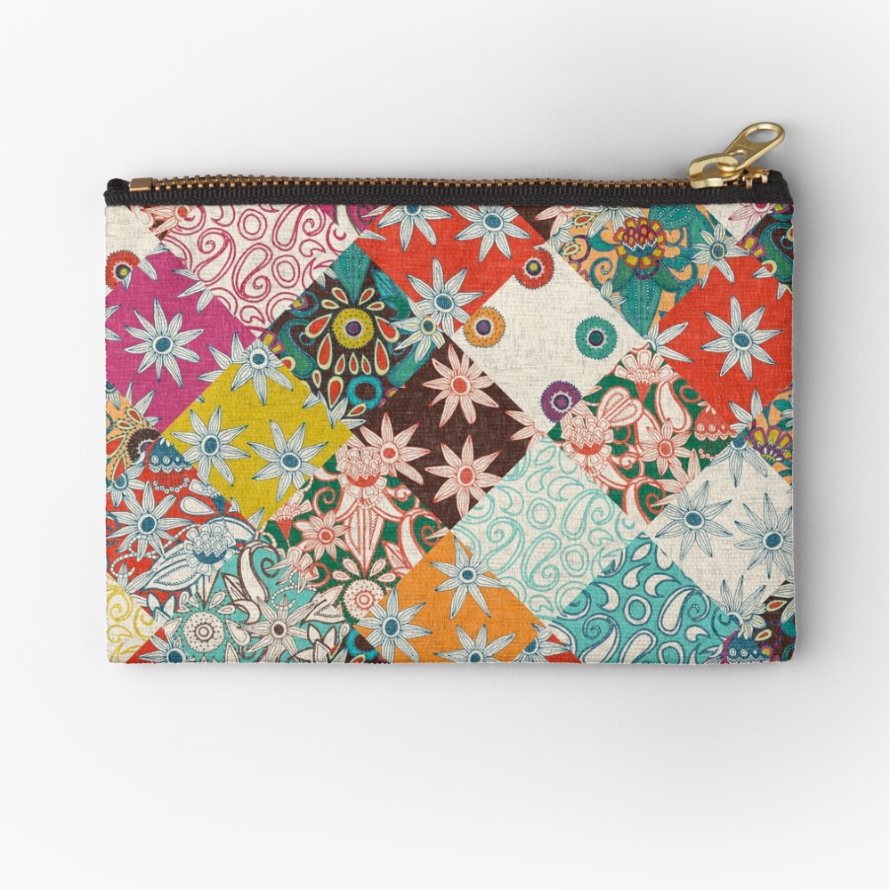 sarilmak patchwork Zipper Pouch