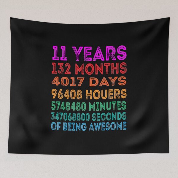 Item preview, 11th Birthday Gift Retro Vintage |  Retro Vintage Boys Girls T-Shirt designed and sold by meedTee.