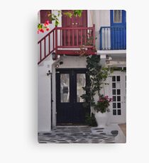 MykonosTown Canvas Print