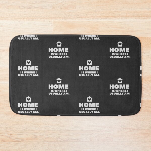 Item preview, Home is where I usually am! -Corona Precaution designed and sold by TextyQuotes.
