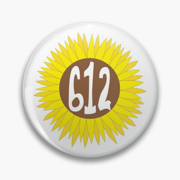 Item preview, Hand Drawn Minnesota Sunflower 612 Area Code  designed and sold by itsrturn.