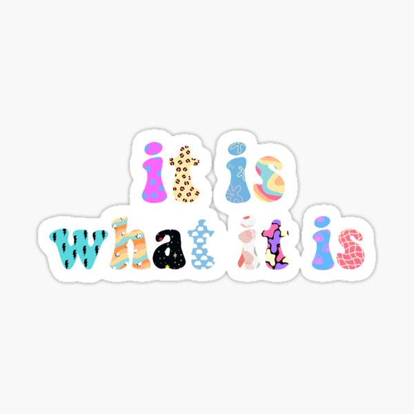 it is what it is Sticker