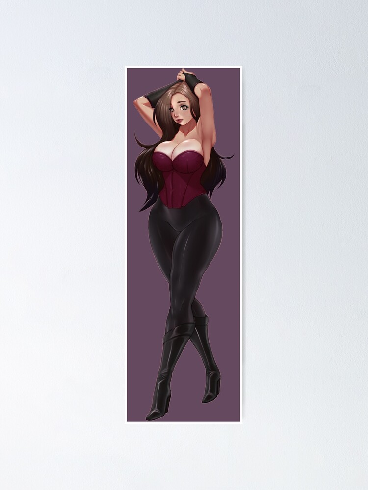 Beautiful girl in a tight corset Poster for Sale by zorropriest