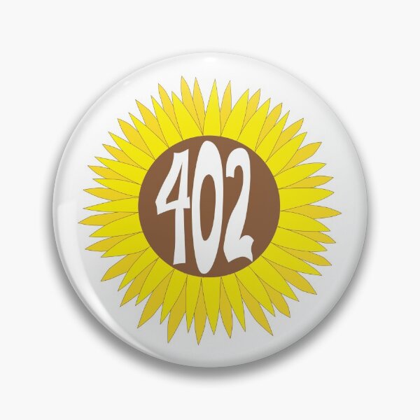 Item preview, Hand Drawn Nebraska Sunflower 402 Area Code designed and sold by itsrturn.