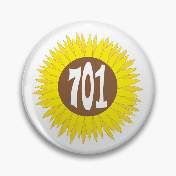 Item preview, Hand Drawn North Dakota Sunflower 701 Area Code designed and sold by itsrturn.