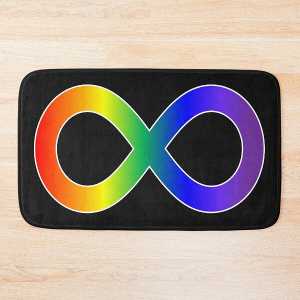 Artikelvorschau, Autismus-Akzeptanz - Autistischer Stolz, Neurodiversität, Regenbogen-Unendlichkeitszeichen entworfen und verkauft von BitterbluePine.