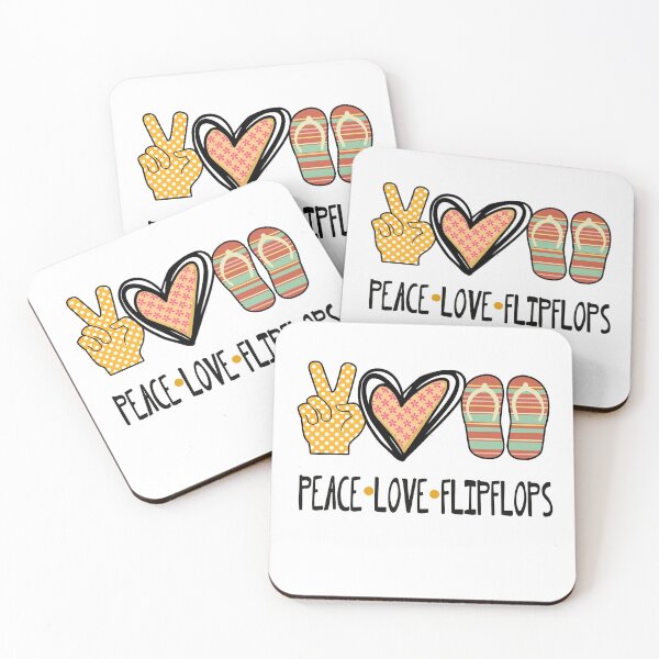 Item preview, Peace Love Flipflops, Summer Flip flops, Peace Love designed and sold by Khalu.