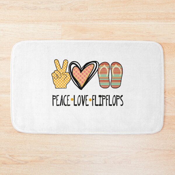 Item preview, Peace Love Flipflops, Summer Flip flops, Peace Love designed and sold by Khalu.