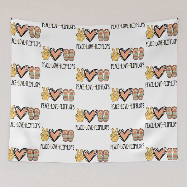 Item preview, Peace Love Flipflops, Summer Flip flops, Peace Love designed and sold by Khalu.