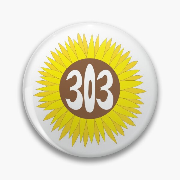 Item preview, Hand Drawn Colorado Sunflower 303 Area Code designed and sold by itsrturn.