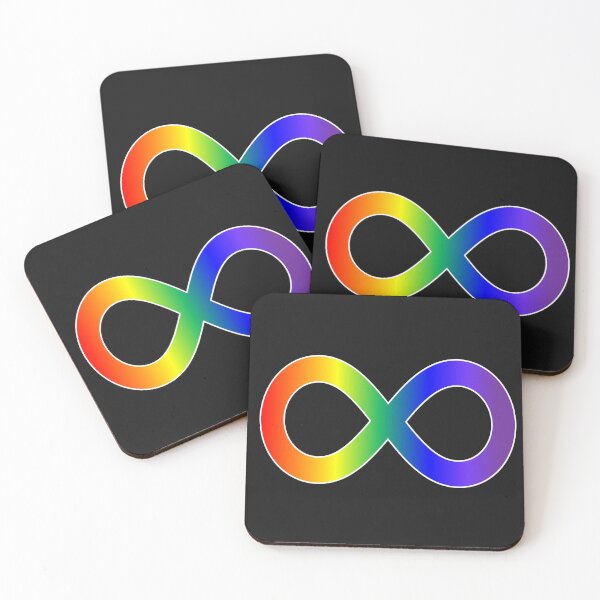 Item preview, Autism Acceptance - Autistic Pride, Neurodiversity, Rainbow Infinity Sign designed and sold by BitterbluePine.