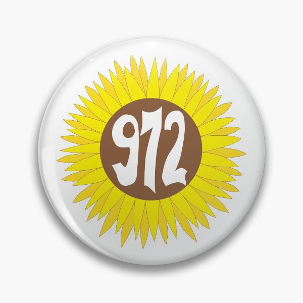 Item preview, Hand Drawn Texas Sunflower 972 Area Code designed and sold by itsrturn.