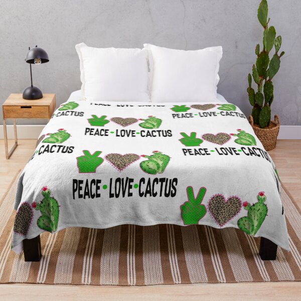 Item preview, Peace Love Cactus, Cactus Lover, Mexican Cactus, Cheetah Print designed and sold by Khalu.