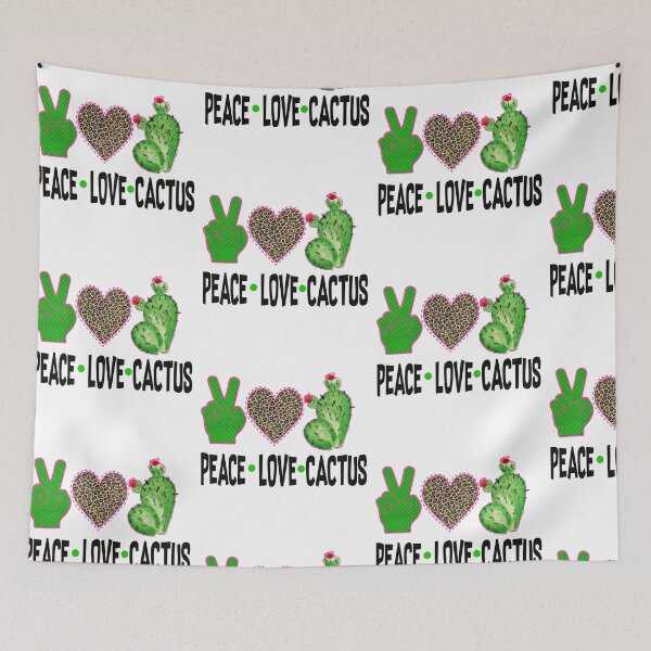 Item preview, Peace Love Cactus, Cactus Lover, Mexican Cactus, Cheetah Print designed and sold by Khalu.