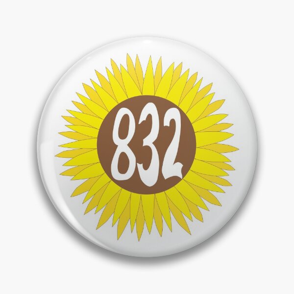 Item preview, Hand Drawn Texas Sunflower 832 Area Code designed and sold by itsrturn.