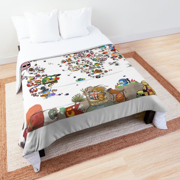 2019 Countryballs World Map Comforter