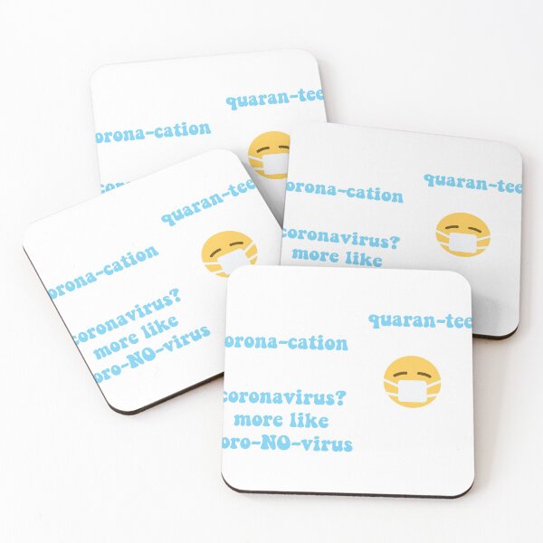 Item preview, Coronavirus Light Blue Sticker Pack designed and sold by laurencude.