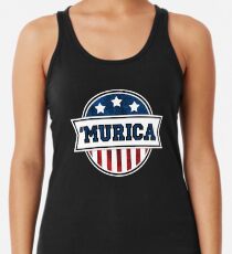 'MURICA T-Shirt. America. Jesus. Freedom. - The Campaign Racerback Tank Top