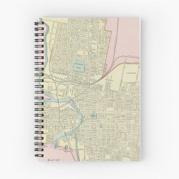 Item preview, Vintage Map of Columbus Ohio (1901) designed and sold by BravuraMedia.