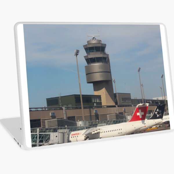 Flight from Malta to Zurich Laptop Skin