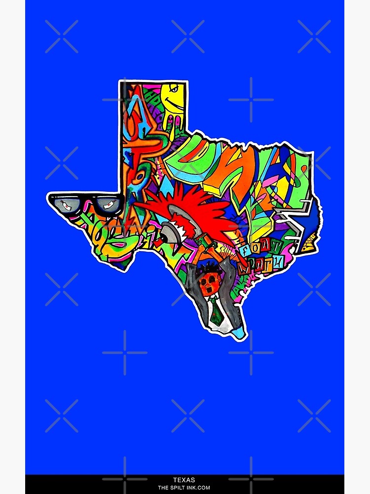 "TEXAS STATE, Colorful Texas State cities, Fun Texas State icons, Texas
