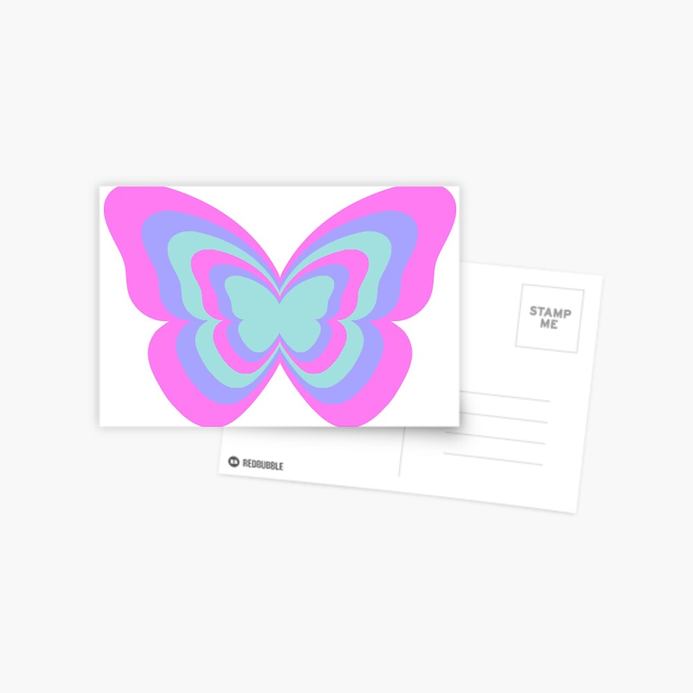 Download Layered Butterfly Postcard By Emilyg22 Redbubble