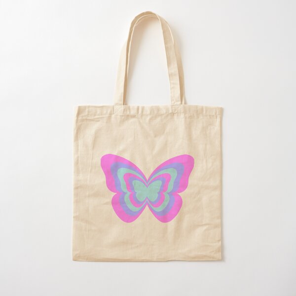 layered butterfly Cotton Tote Bag