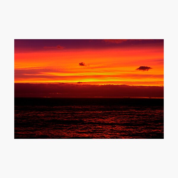 FIRE BY THE SEA Photographic Print