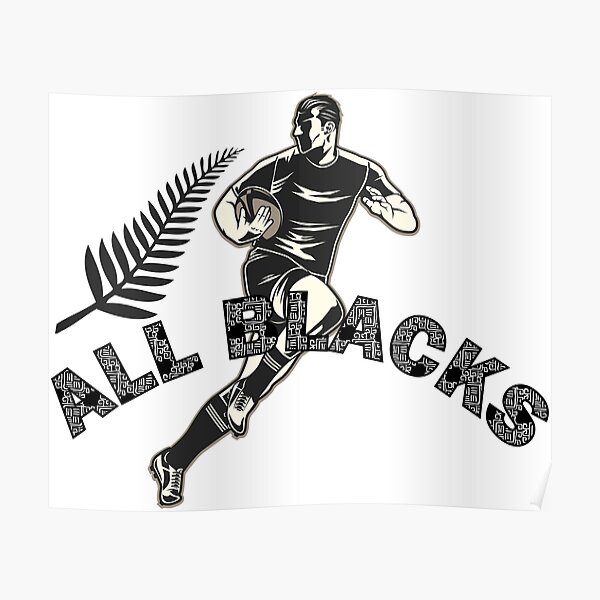 "Rugby World Cup All Blacks" Poster for Sale by sportify Redbubble
