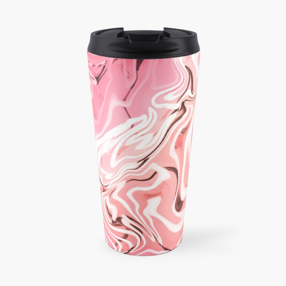 "PINK" Travel Coffee Mug for Sale by hippynic Redbubble