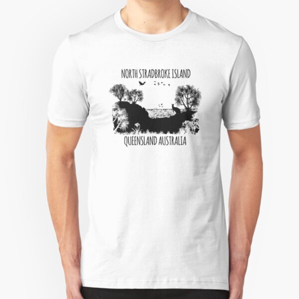 MOOLOOMBAH, MINJERRIBAH - (AKA POINT LOOKOUT NORTH STRADBROKE ISLAND) AUSTRALIA Slim Fit T-Shirt
